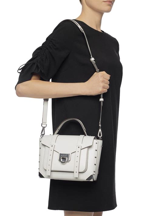 michael kors white manhattan bag